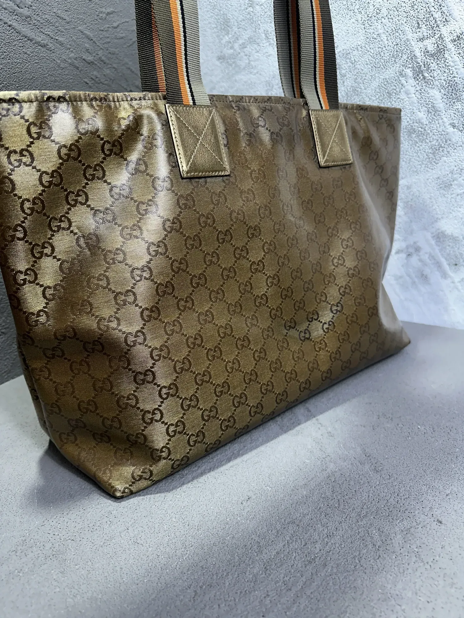 가방 - 구찌 -특수클리닝 - GG 캔버스 웹 토트 백 수선 후